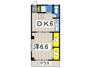 メゾンツツミ【1階】の間取り