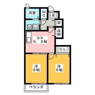 ラ・エスポワールIII【1階】の間取り