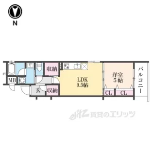 ベラジオ雅び京都烏丸西【4階】の間取り