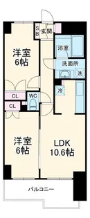PATH横浜新子安【10階】の間取り