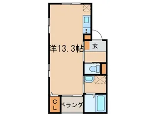 アジュール平戸橋【1階】の間取り