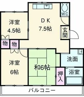 アネックス津田沼B【1階】の間取り