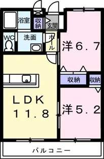 サニーフォレストA【2階】の間取り