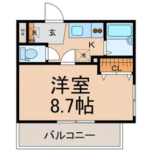 グランドハイツ21【8階】の間取り