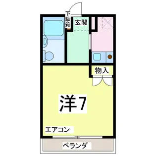 時の村21号館【4階】の間取り