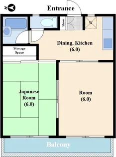 メゾン エスポワール【2階】の間取り