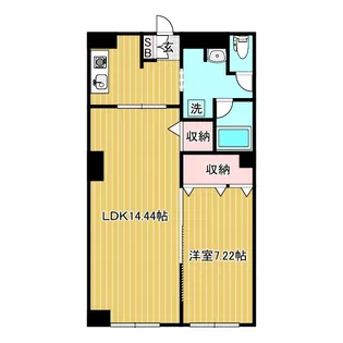メゾンクシロ【6階】の間取り