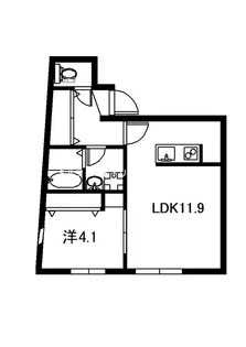 プライムアーク戸越銀座【3階】の間取り