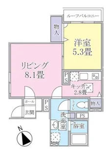 エディフィス三軒茶屋【1階】の間取り