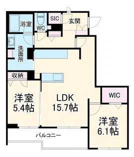クラウンレジデンスII【2階】の間取り