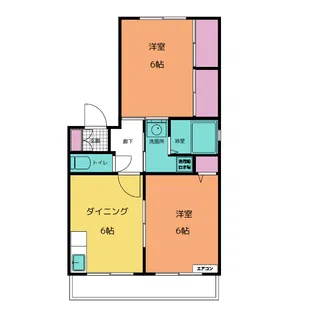 コーポセフィーロ【1階】の間取り