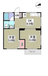コーポ原田【2階】の間取り