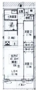 GENOVIA梅島【2階】の間取り