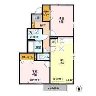 ブリックスクエア【1階】の間取り