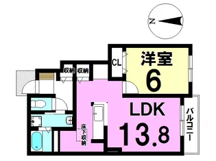ヴィオラ【1階】の間取り