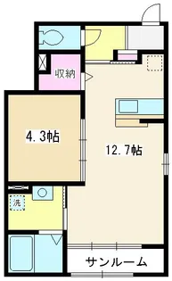 埼玉県朝霞市根岸台7【アパート】の間取り