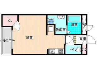 レオネクストリバーサイド柏原【1階】の間取り