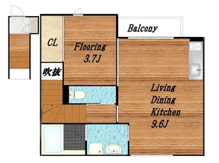 ヴィオラハイツII【2階】の間取り