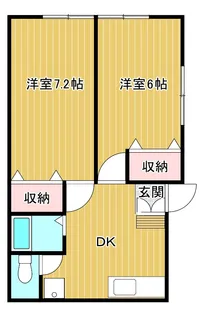 ファミール蔵B【1階】の間取り