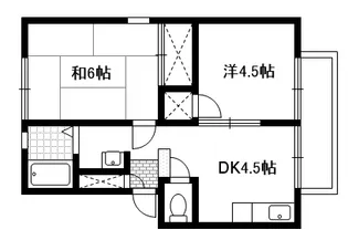 岡山県倉敷市藤戸町藤戸【アパート】の間取り