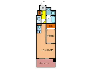 カメリアライジング博多【7階】の間取り