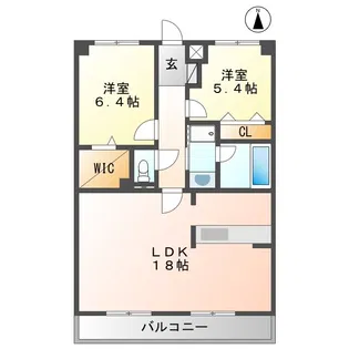 Benvenuto CHUO III【2階】の間取り