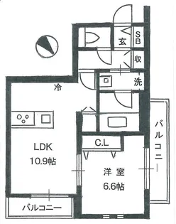 岩波ビル【4階】の間取り