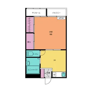 グランハイツ内免【2階】の間取り