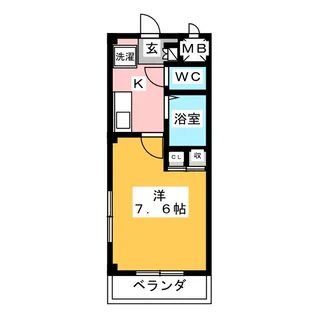 アズールK【2階】の間取り