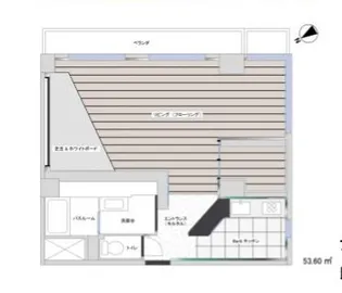 築地永谷タウンプラザ【6階】の間取り