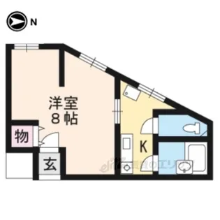 ジュネス東條【2階】の間取り