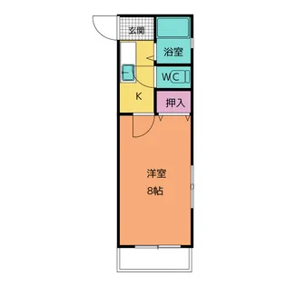 村瀬コーポ【1階】の間取り