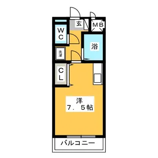 サンシティマミーナ【2階】の間取り