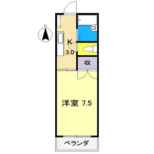 ドミール葛島【2階】の間取り