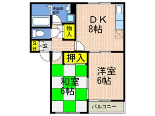 メゾン ラ ボーテ【1階】の間取り