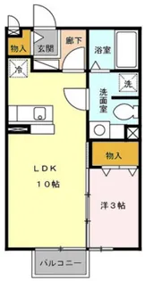神奈川県小田原市中里【アパート】の間取り