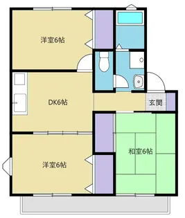 セジュールウェット【2階】の間取り