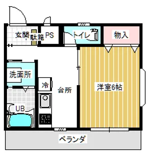 南湖レジデンス【1階】の間取り