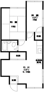 ハイム村上【1階】の間取り