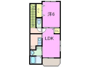 サンフェリシアン綾部駅前【3階】の間取り