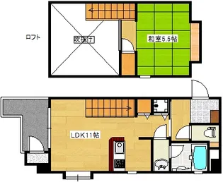 フォーセゾン中広【2階】の間取り