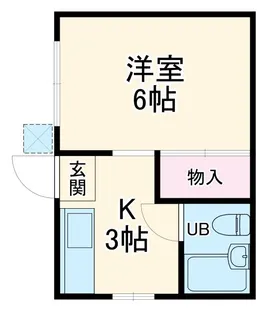 ハウス小川【1階】の間取り