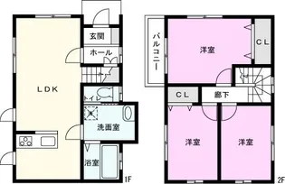 埼玉県春日部市備後東7【一戸建】の間取り