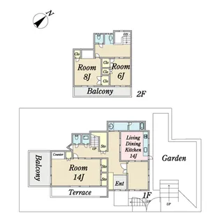 神奈川県横浜市都筑区牛久保町【一戸建】の間取り