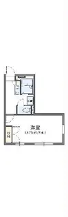 レオパレス峰弐番館【1階】の間取り