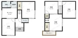 奈良県大和郡山市城北町【一戸建】の間取り