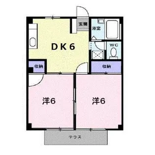 広島県福山市東深津町1【アパート】の間取り