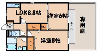 ウイングMISAWAIII【1階】の間取り
