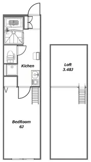 クレストK・M【2階】の間取り