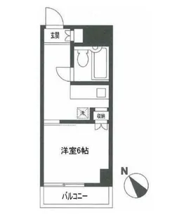 スカイパレス町田【4階】の間取り